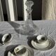 Vintage glass decanter in hot air balloon style H31 D18