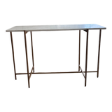 Marble and steel console