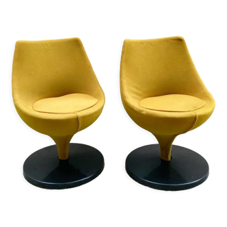 Pair of Polaris armchairs by Pierre Guariche