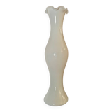 White opaline soliflore vase