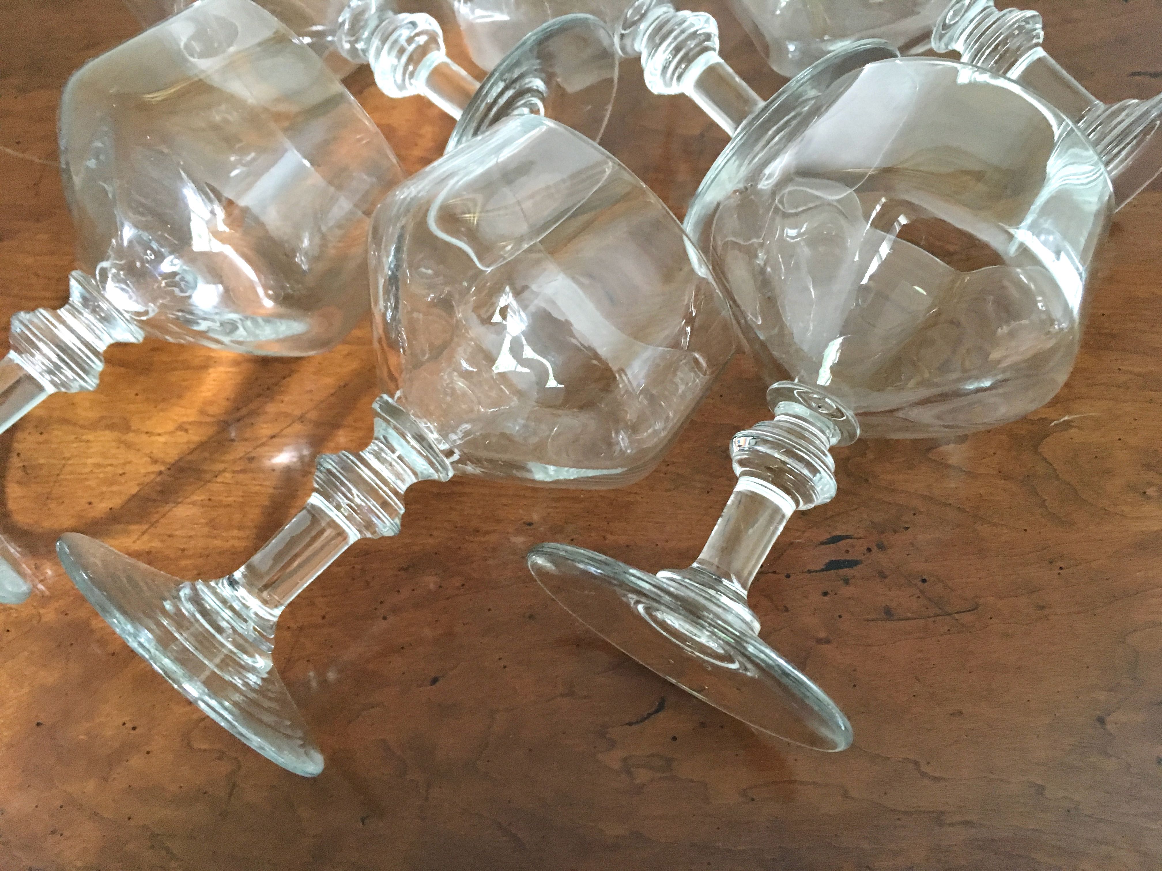 Set de 6 verres en cristal pour vin ou champagne