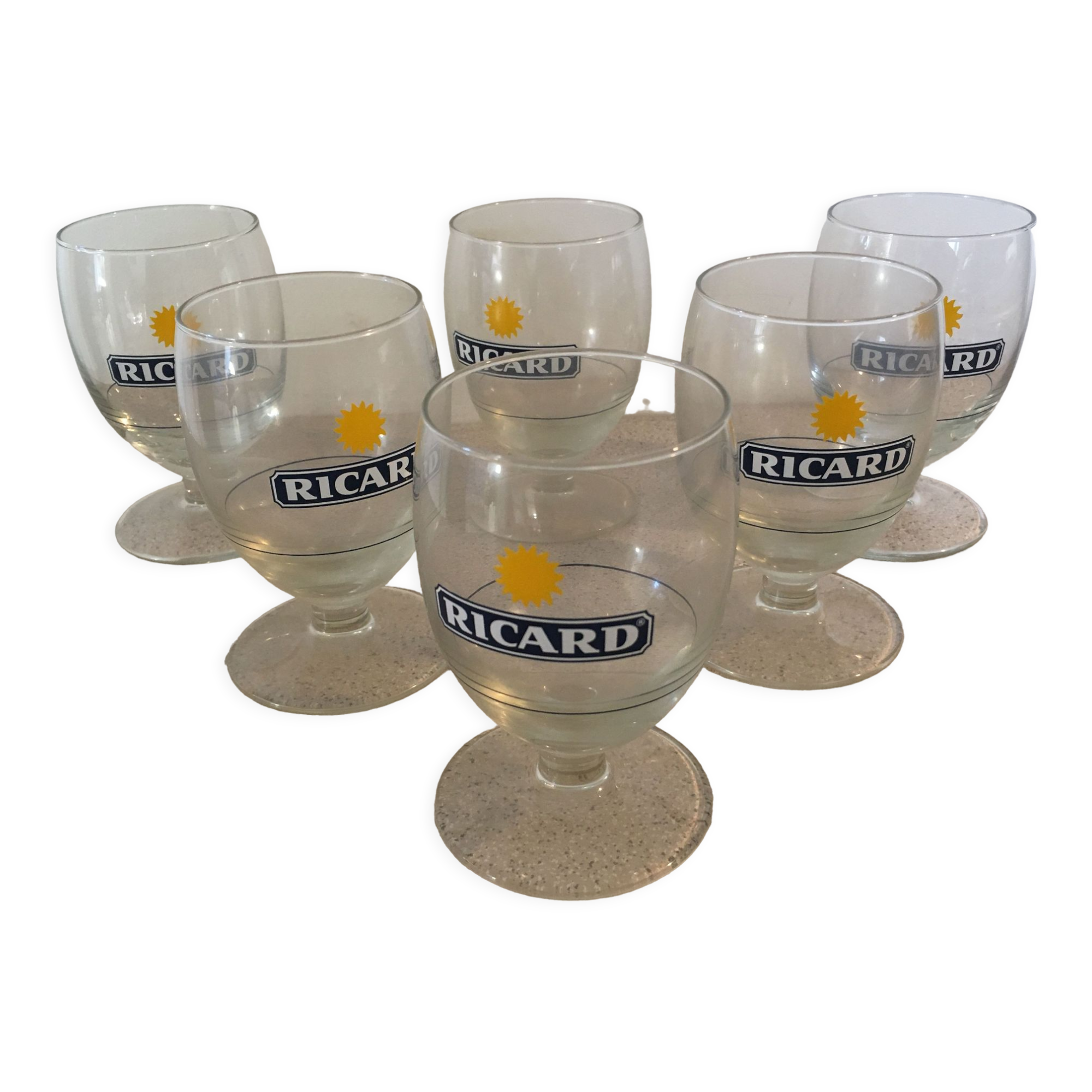 6 glasses Ricard Soleil