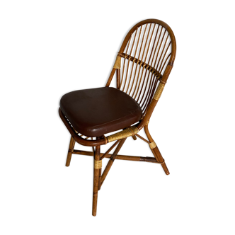 Bamboo and rattan chairs circa 60/70 from maison drucker