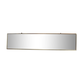 Vintage wall mirror, brass color 142x36cm