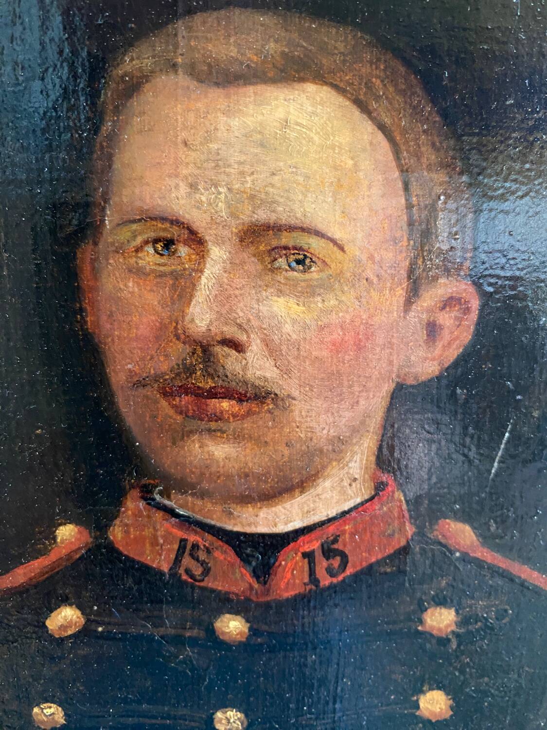 Portrait old soldier 19th