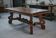 Rustic oak table with ceramic inlays by a student of Joseph Savina 1950s