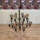 Large vintage metal design pendant light.