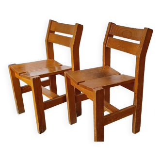 Pair of Les Arcs chairs