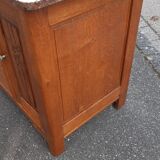 Art Deco chest of drawers marble and oak