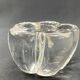Crystal candle holder signed DAUM