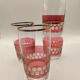 4 crystal glasses