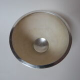 Coupe vide poche œuf d'autruche et argent 925 design italien 70