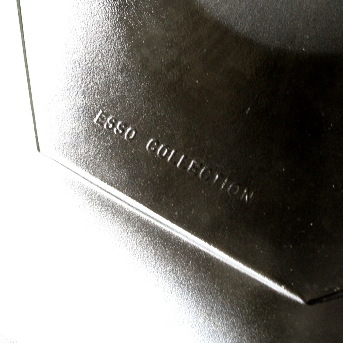 3 flat plates arcoroc - noir france - collection esso -