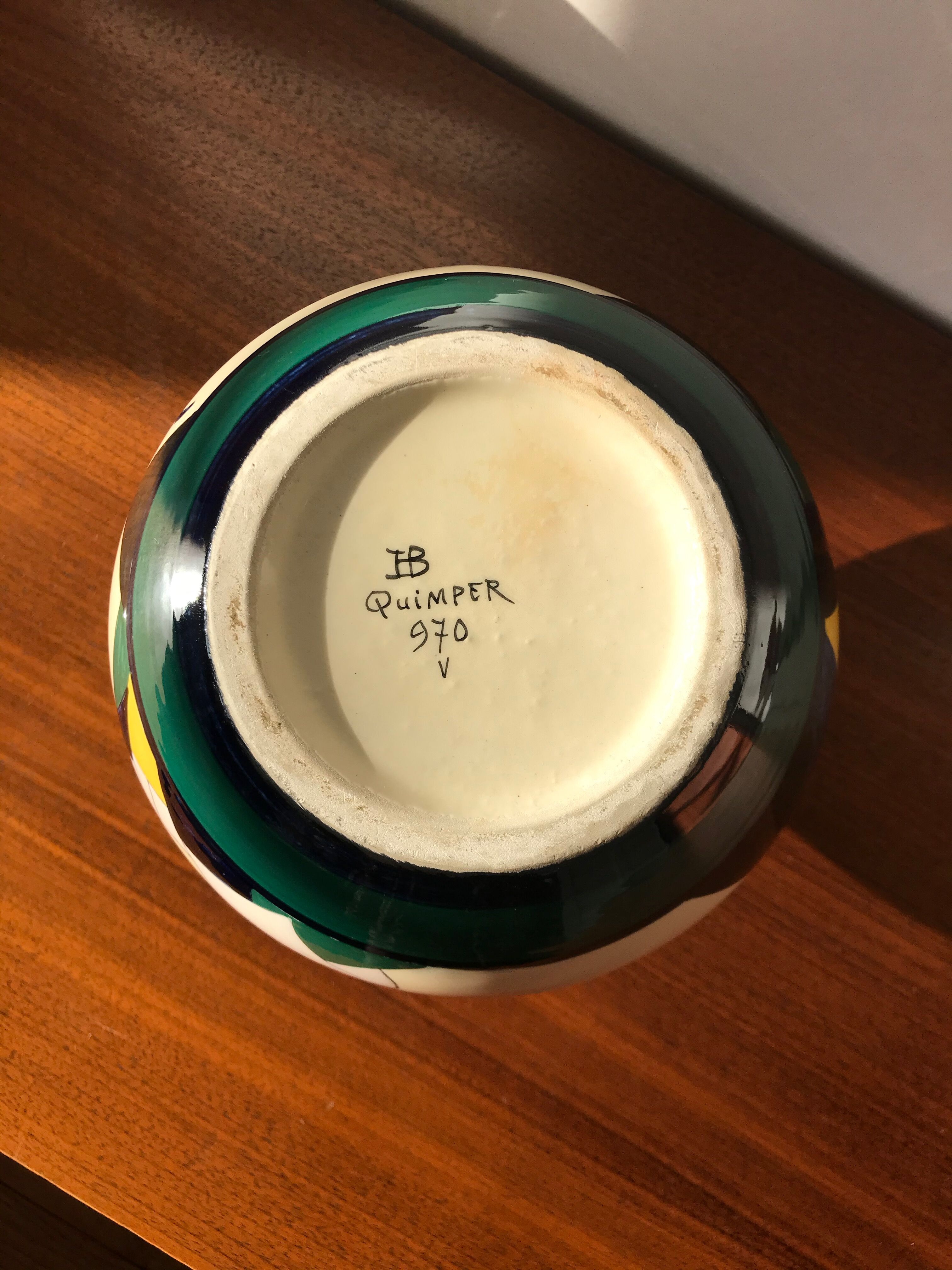 HB Quimper Ball Vase