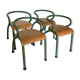 4 chaises d'école maternelle de Jacques Hitier, années 50