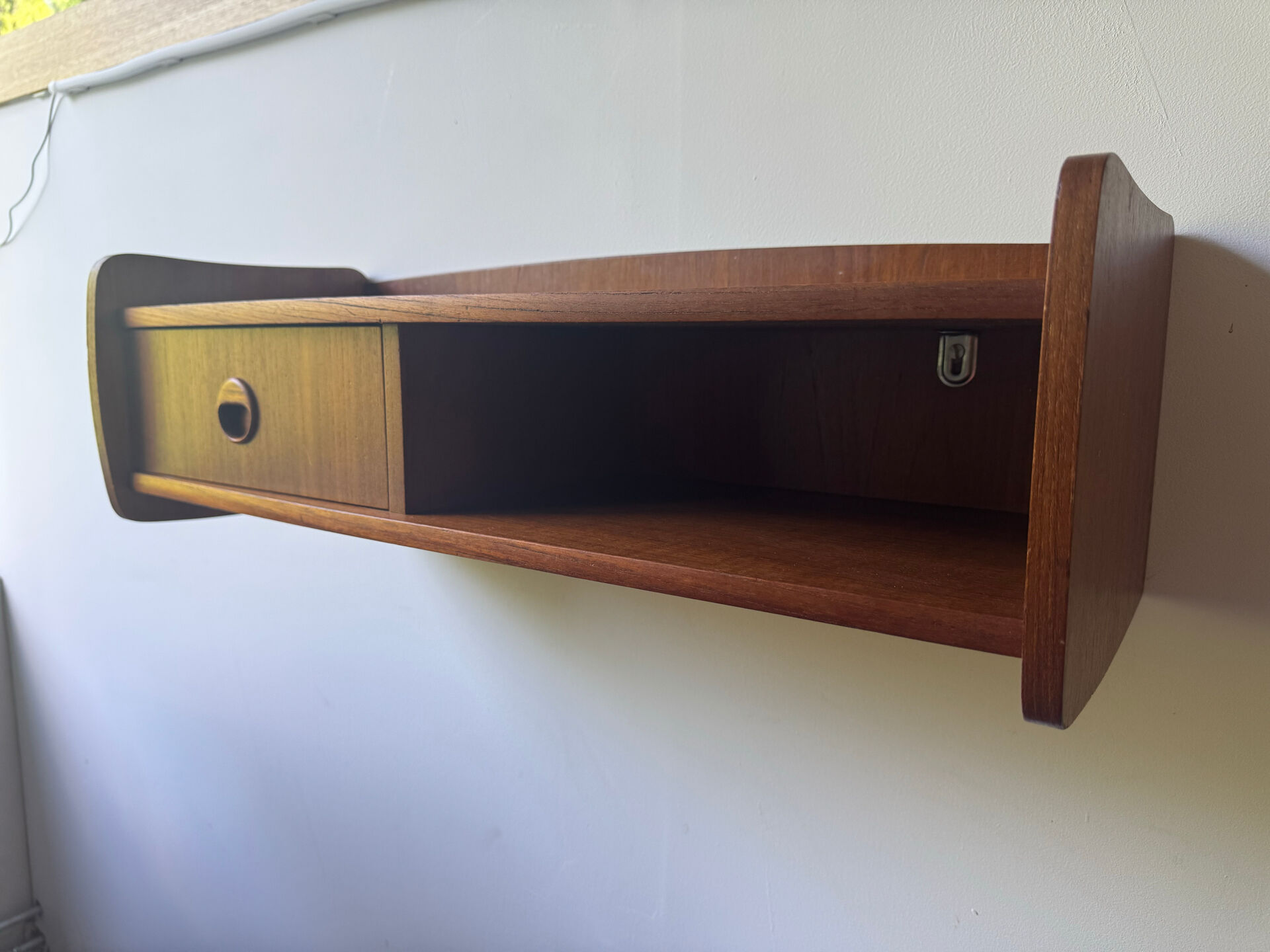 Vintage Danish Teak Floating Shelf