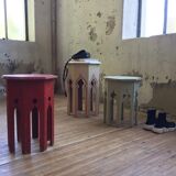 Moroccan stools, set of 3