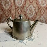 Silver-plated metal teapot or coffee pot with double hallmarks - early 20th century