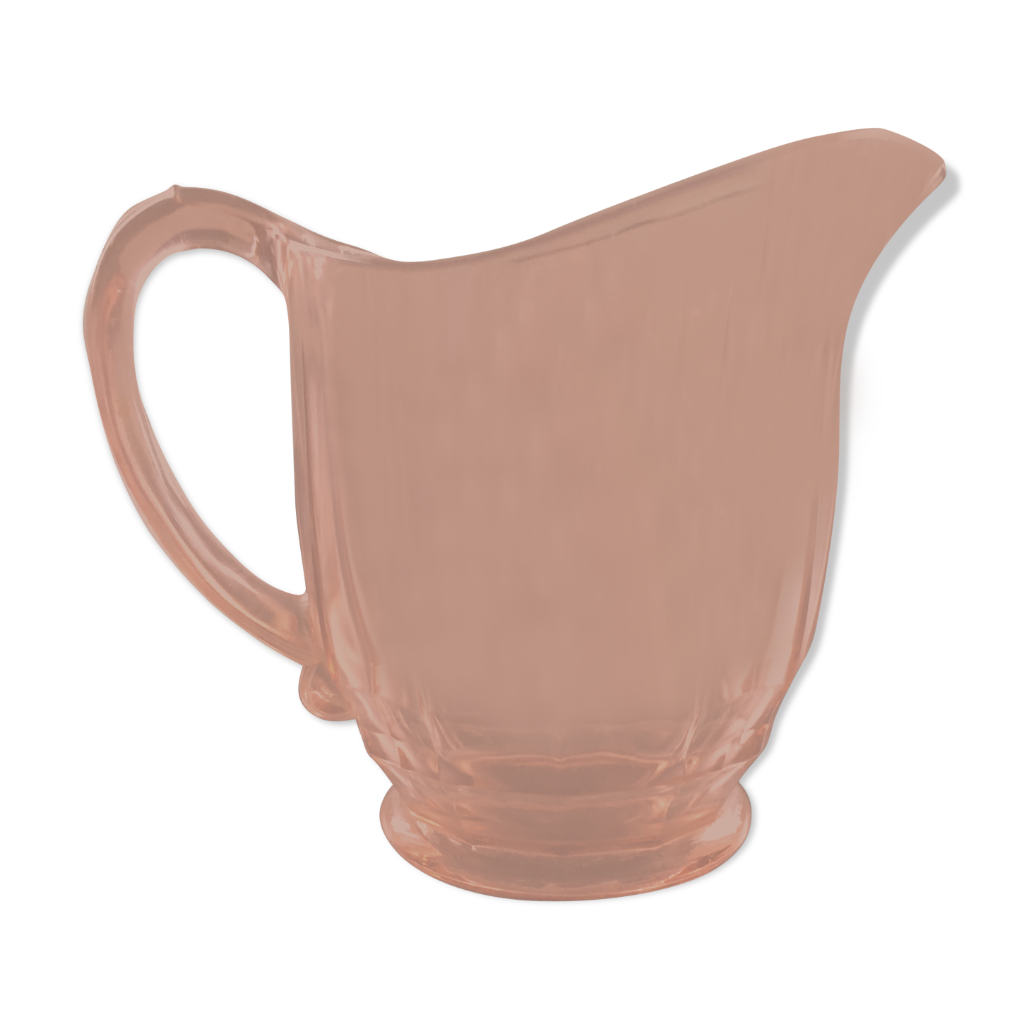 Pitcher pink glass