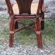 Lot de 2 chaises vintage en rotin avec assise cannage