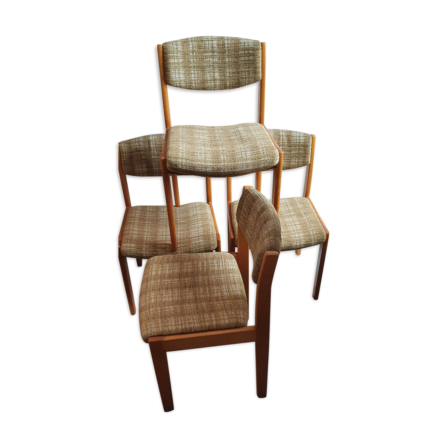 4 chaises scandinave de 1960