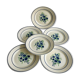 6 dessert plates - Faience Badonviller