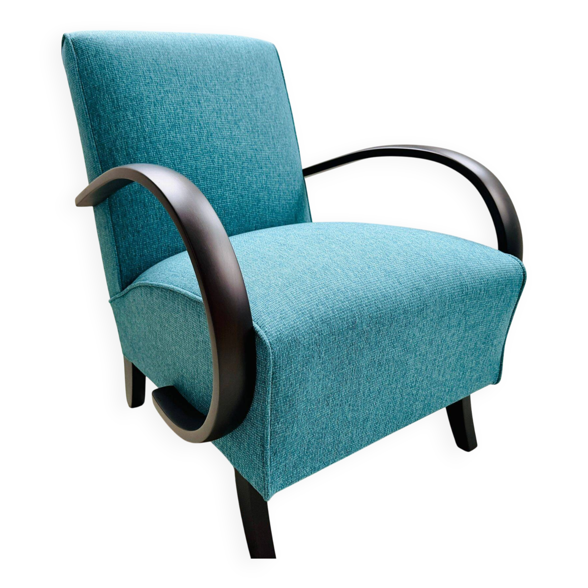 2x Fauteuils Jindrich Halabala originaux 1940