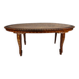 20th century Anglo-Indian inlaid bone coffee table