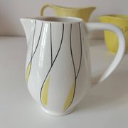 Set of three Salins Clair de Lune Panama vintage jugs.