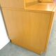 Tall LP display cabinet with glass doors and magazine shelf from Sweden