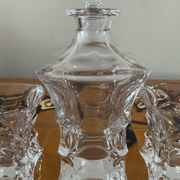 Vintage Bohemian crystal whisky set
