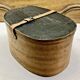 Old bent wood fur hat box