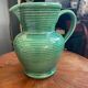 Portugal ceramic green pitcher