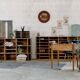 Furniture with 38 factory lockers