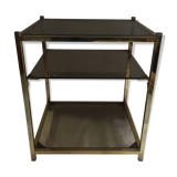 End table in smoky glass