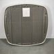 1970s Italian Space Age Cream Plastic Square Wall Mirror