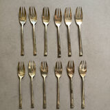 Set of silver-plated cake forks