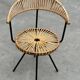 Vintage rattan chair Rohe Noordwolde Netherlands 1960s design