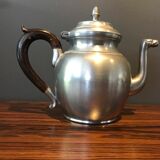 complete set of coffee and tea with milk pot and sugar art Deco in tin