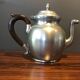 complete set of coffee and tea with milk pot and sugar art Deco in tin