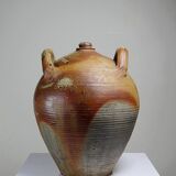 Jarre en grès XXL ancienne XIXe artisanat français Puisaye