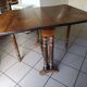 Table ancienne pliante style Louis XIII / Henri II – 100 × 80 cm