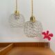 Old vintage glass globe lamp worked