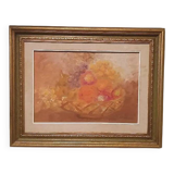 Still life by Guido Guidi, oil on panel, 20th century