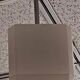 Suspension cubique opaline blanche Art déco Hauteur 44 cm Largeur 20 cm