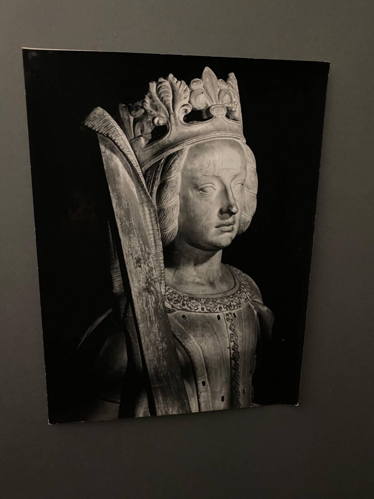 Silver photograph Bernard Darot Marguerite de Foix 20th century