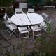 Wooden garden furniture