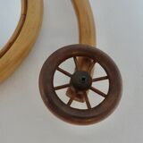 “Bicycle” mirror in rattan, bamboo 1960 1970