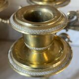Antique brass candlestick