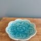 Vide poche fleur turquoise estampillé LBMDJ